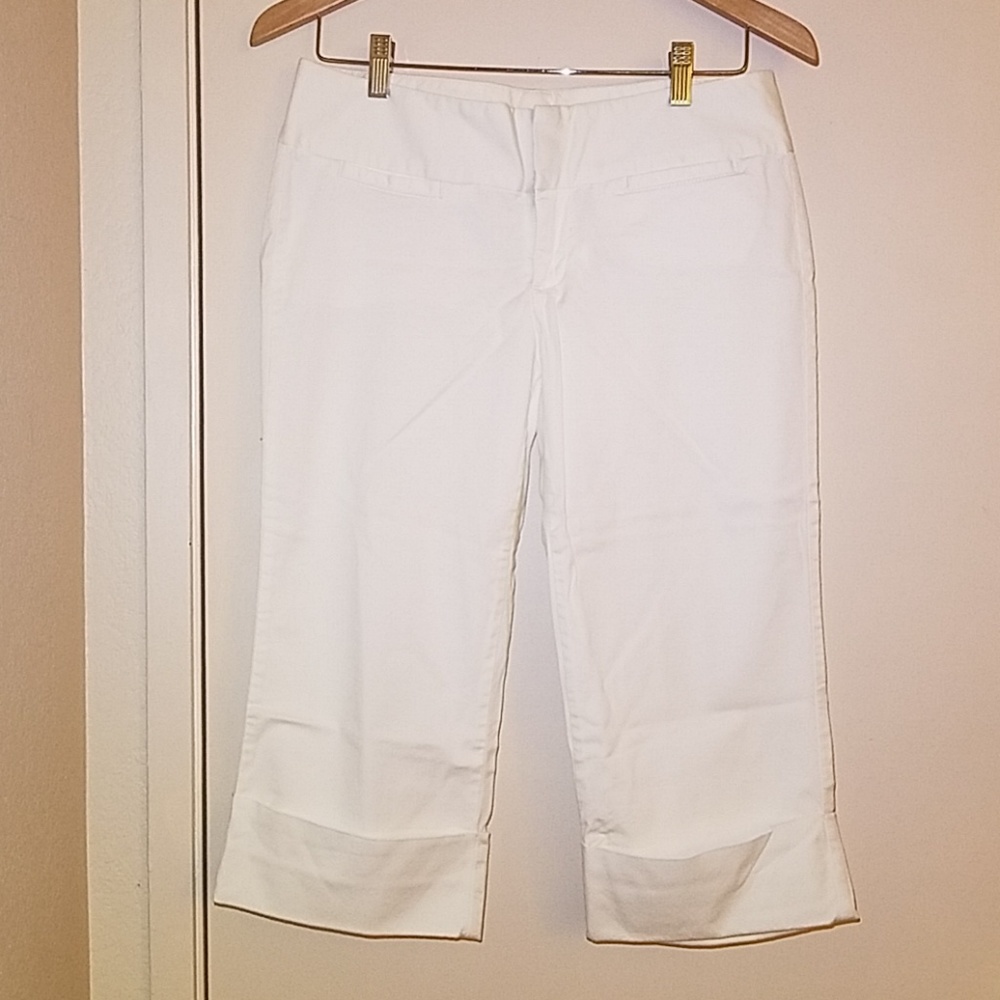 White Express Cropped Pants